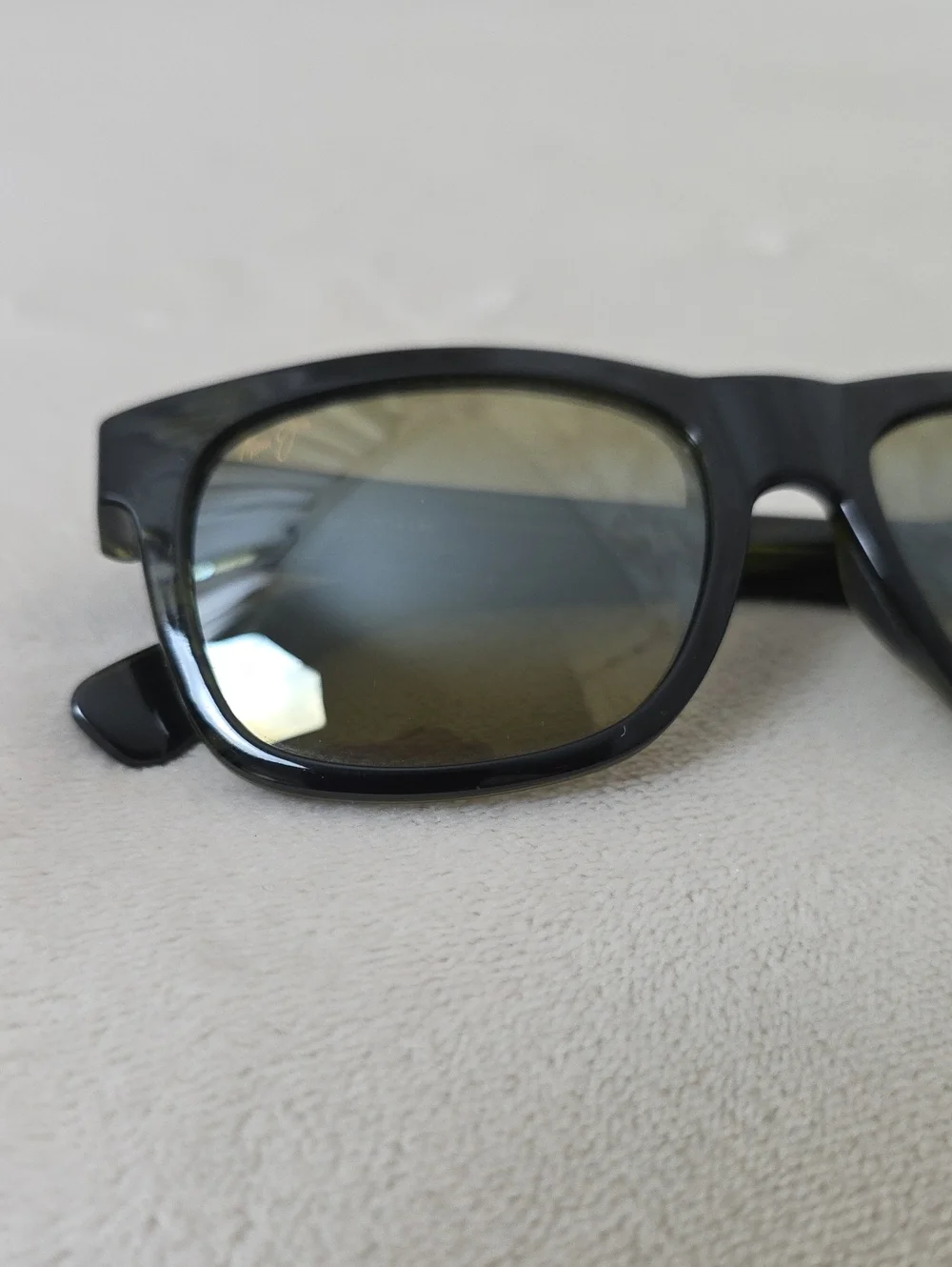 Maui Jim MJ730-15C Polarized Sunglasses Black Green Woodgrain 53-18-145